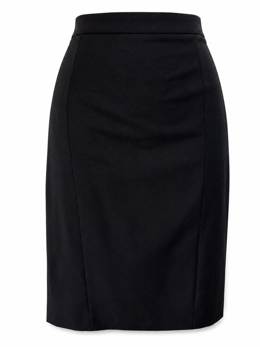 Judith & Charles Black Wool High-Rise Tailored Pencil Skirt Tailored Size 2